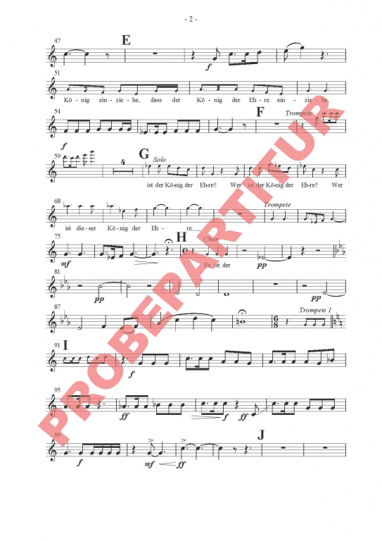 Macht hoch die Tür - (Horn in F)