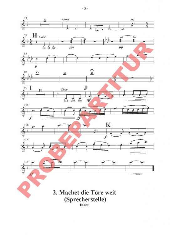 Macht hoch die Tür - (Violine 1)