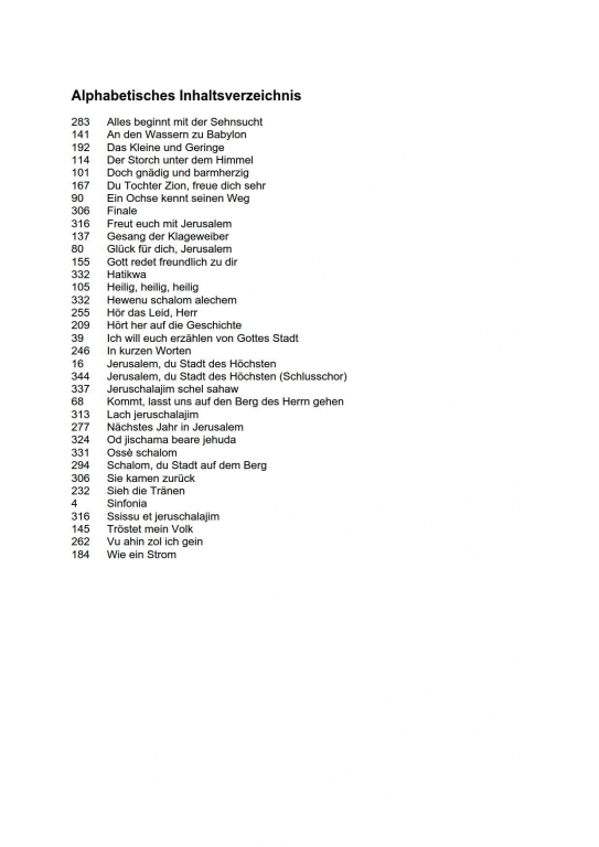 Jerusalem Schalom - (Orchesterpartitur)