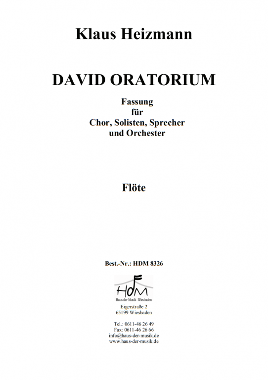 David - König, Sänger und Poet - (Flöte)