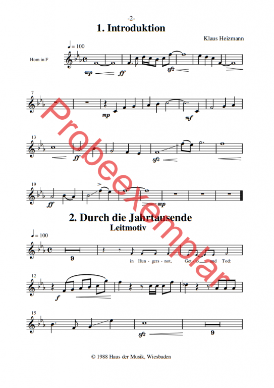 Israel Schalom - (Horn in F)