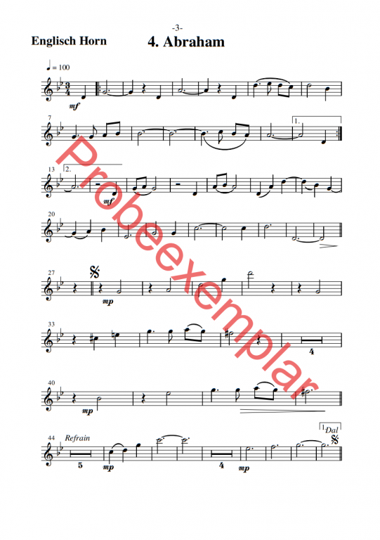 Israel Schalom - (Oboe + Englisch Horn)