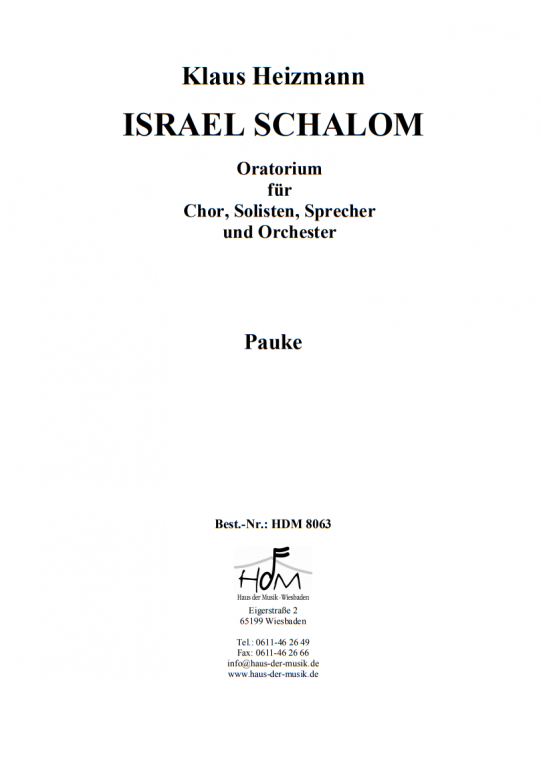 Israel Schalom- (Pauke)