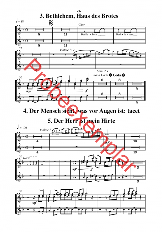 David - König, Sänger und Poet - (Trompete 1-3 in B)
