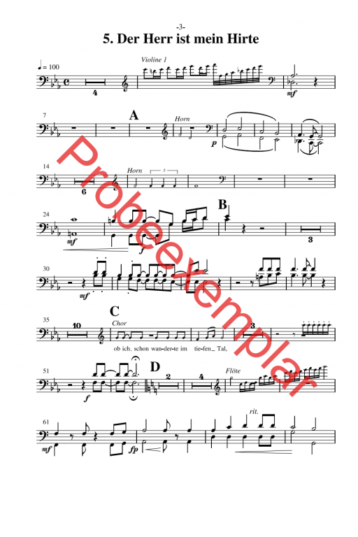 David - König, Sänger und Poet - (Posaune 1-2)