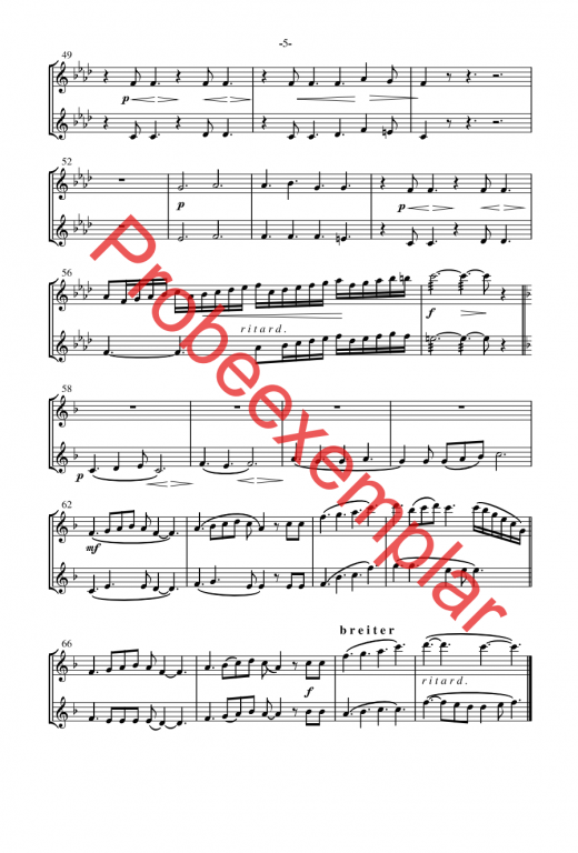 David - König, Sänger und Poet - (Violine 1 + 2)