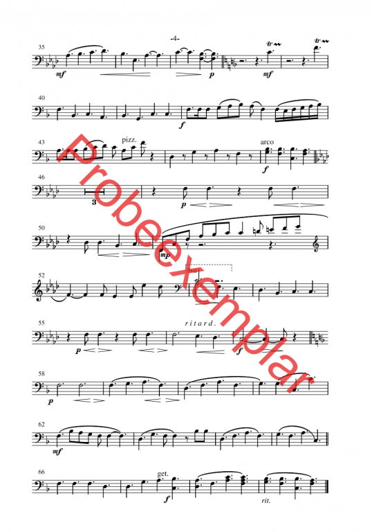 David - König, Sänger und Poet - (Violoncello 1 + 2)