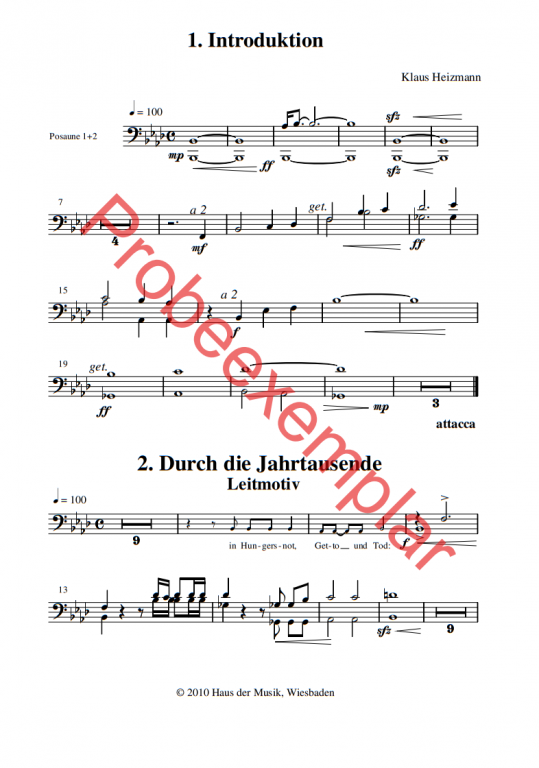 Israel Schalom - (Posaune 1+2)