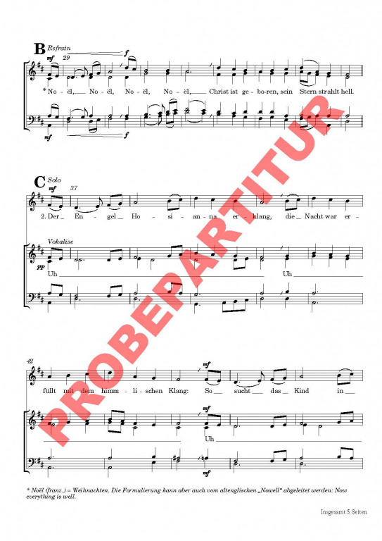 Noel (Chorpartitur GCh)