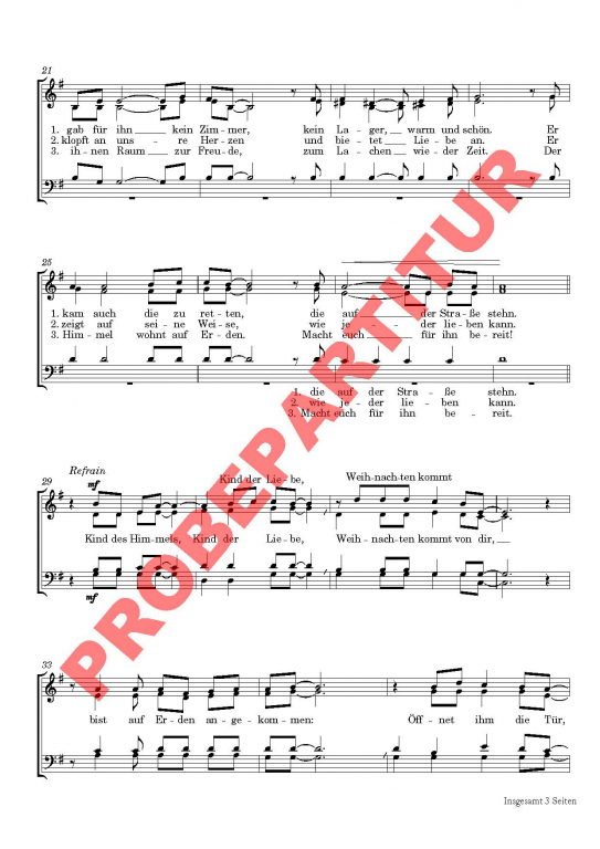 Der Himmel wohnt auf Erden (Chorpartitur GCh)