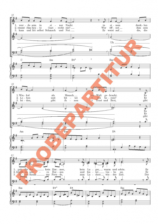 Der Himmel wohnt auf Erden (Partitur - Chorsatz mit Klavierbegleitung)