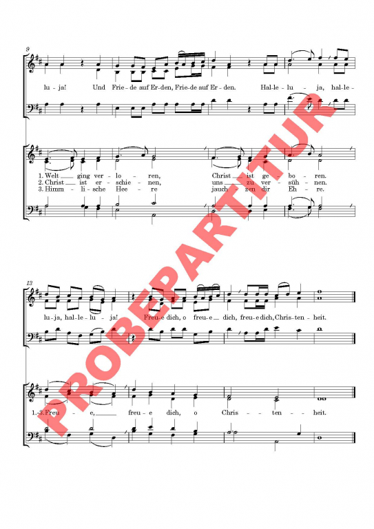 O du fröhliche (Chorpartitur GCh)