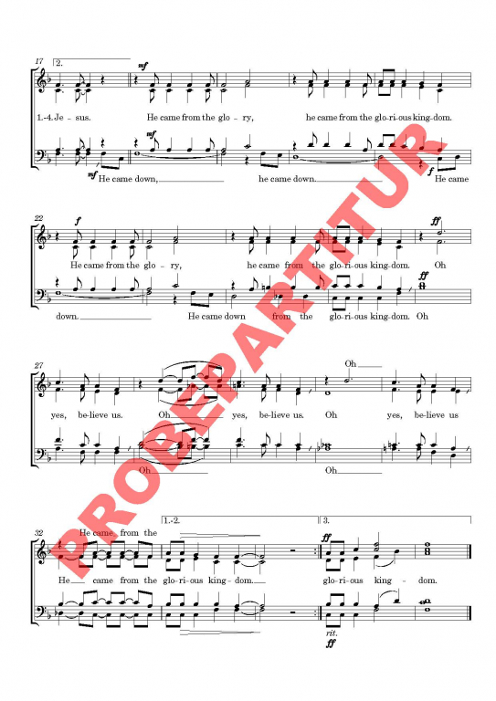 Virgin Mary Had A Baby Boy (Chorpartitur GCh a cappella)