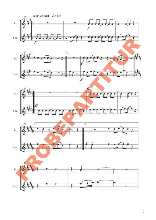Das Räubernest von Bethlehem (Klarinette in B, Saxophon in B, Flöte)