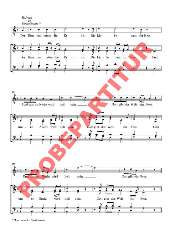 Kommt mit zum Stall von Bethlehem (Chorpartitur GCh)