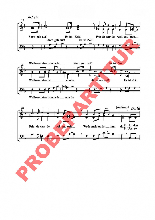 Auf dem Weg nach Bethlehem (Chorpartitur SAM)