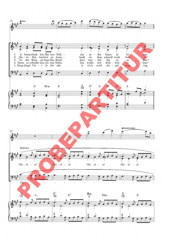 Gloria! Hosanna in excelsis (Partitur SAM)