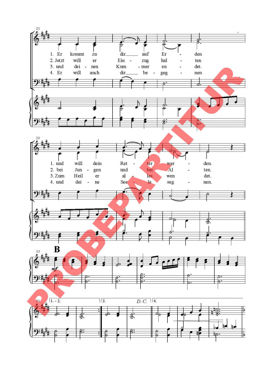 Advent heißt Ankunft (Partitur SAM)