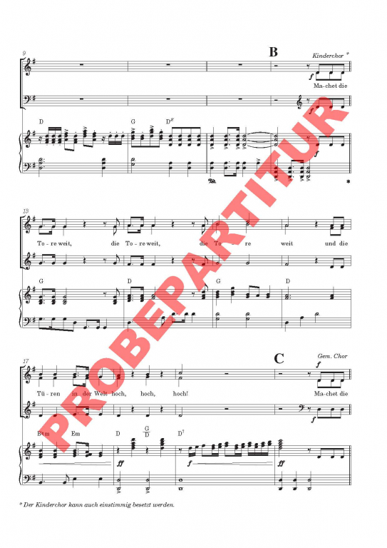 Machet die Tore weit (Fassung 1995) (Partitur SAM)