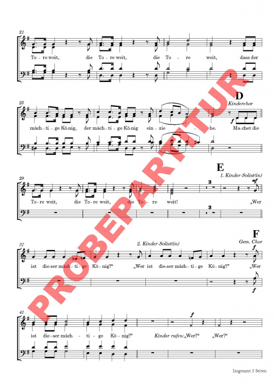 Machet die Tore weit (Fassung 1995) (Chorpartitur GCh)