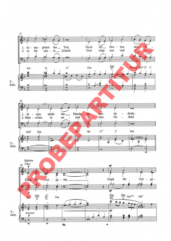 Dank für Golgatha (Klavierauszug)