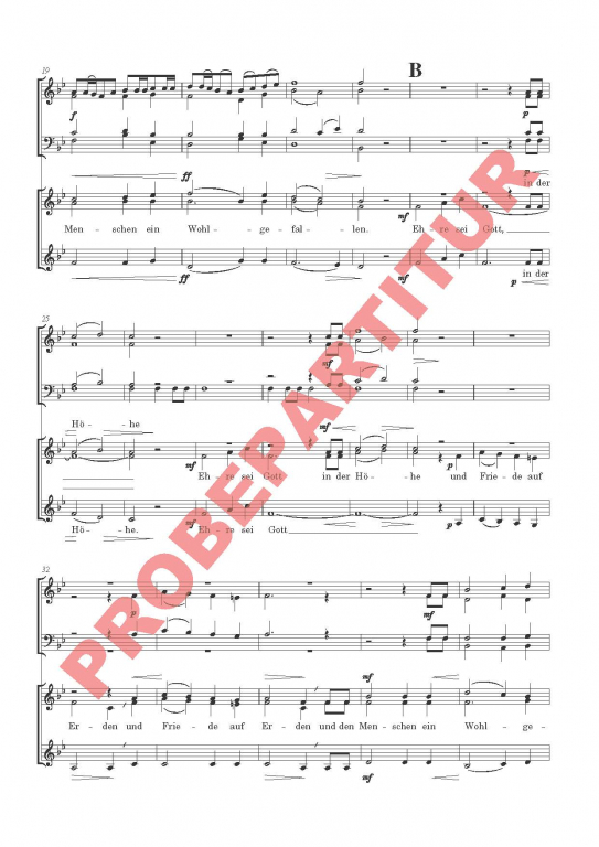 Ehre sei Gott in der Höhe (Silcher) (Partitur FCh)