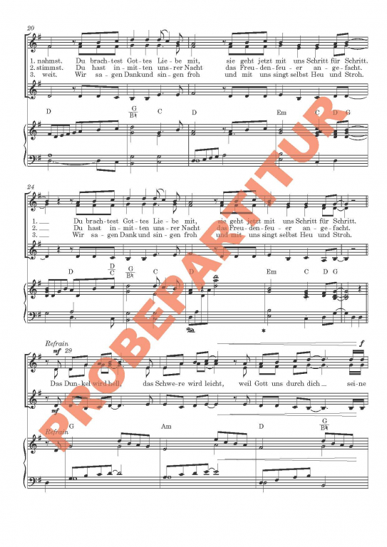 Es war ein Tag der großen Wende FCh Partitur