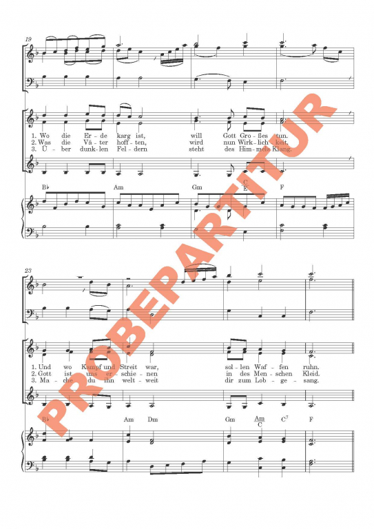 über dunklen Feldern FCh Partitur