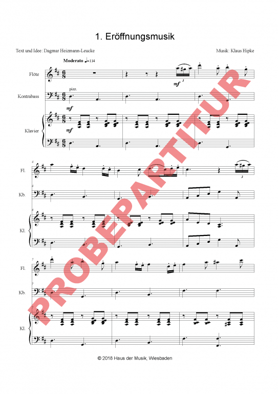 Die Hochzeit zu Kana - (Partitur)