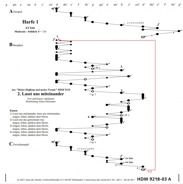 Meine Hoffnung - Veeh-Harfen®-Mappe