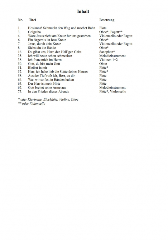 Resonanz - (Holzbläser/Streicher)